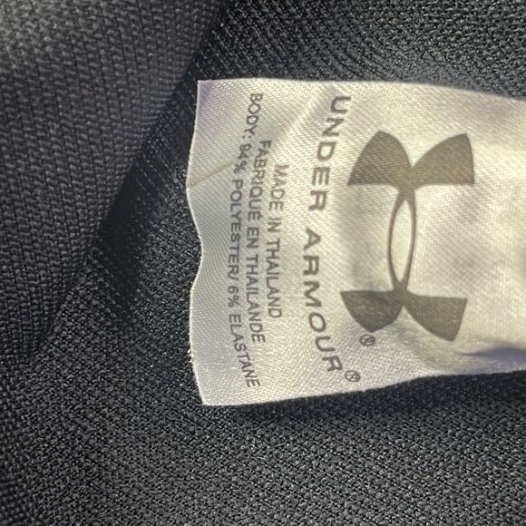 Under‎ Armour Men's UA Knit Warm Up 1/4 Zip Black Large Blokcore Sport Layer 3XL - Picture 8 of 12